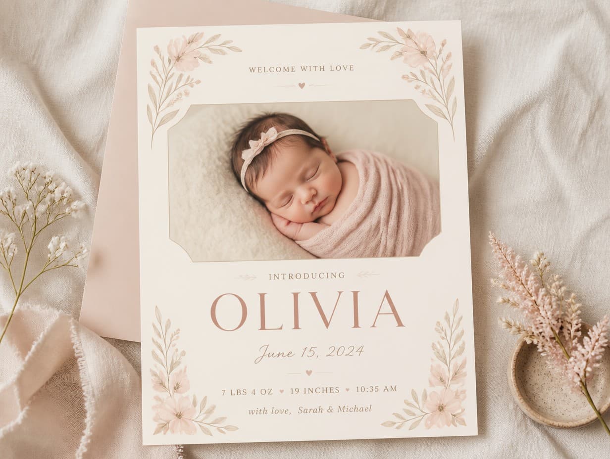 Announcement card
