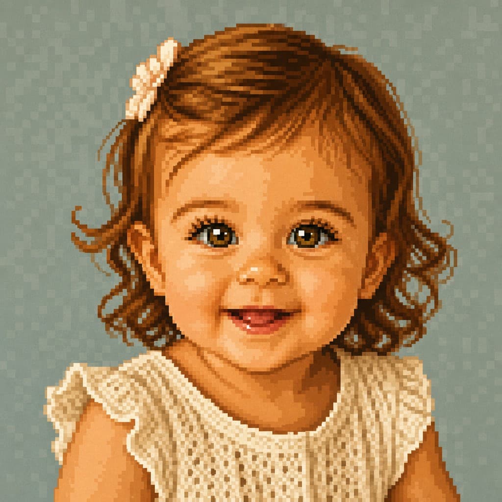 Pixel Art Baby Generator sample — AI-generated