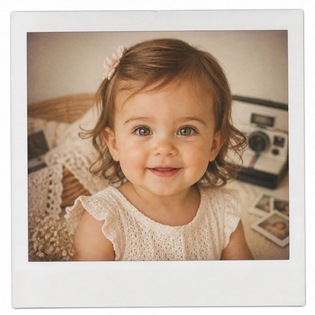 Polaroid Baby Photo sample — AI-generated