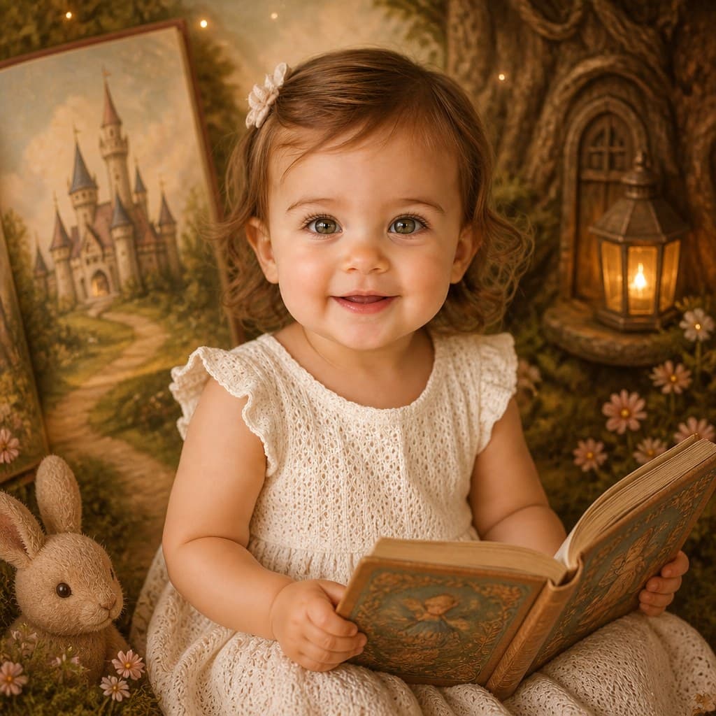 Storybook Baby Portrait sample — AI-generated