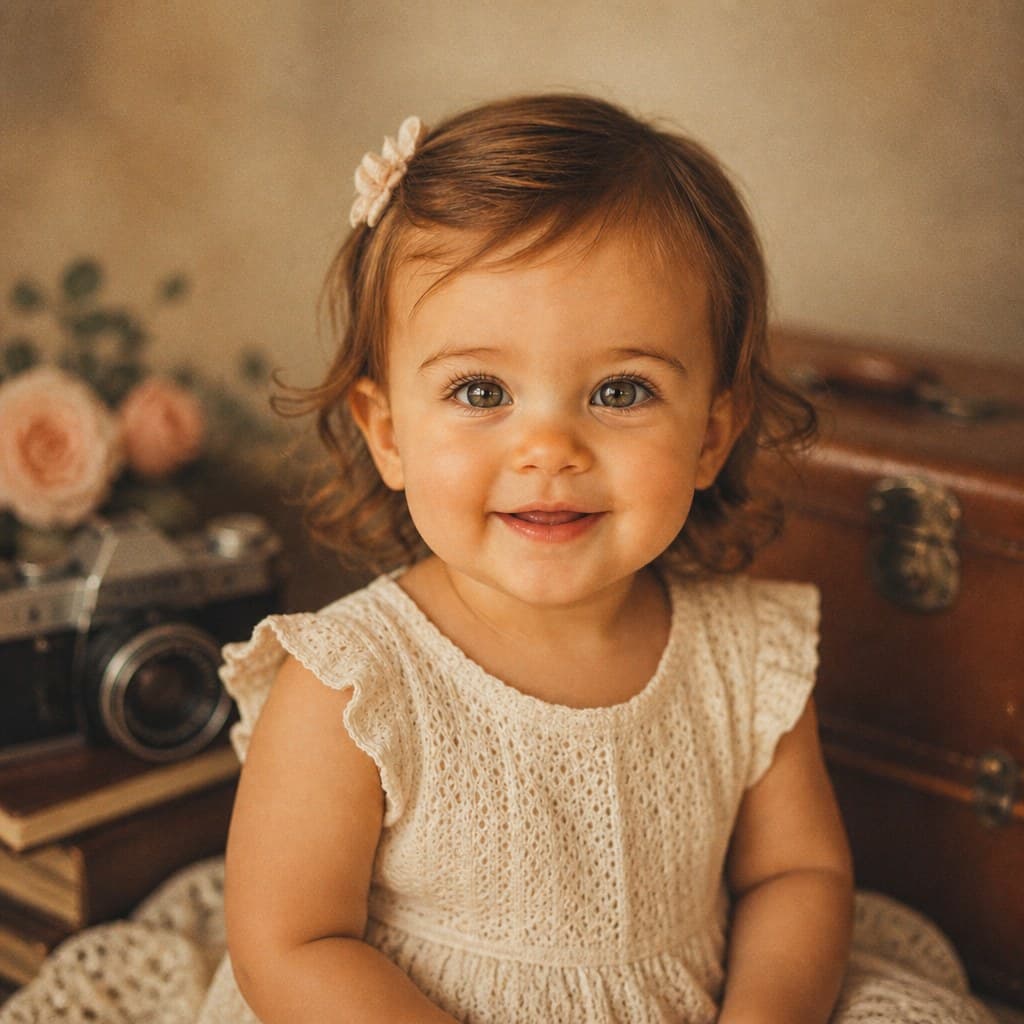 Vintage Baby Photo Generator sample — AI-generated