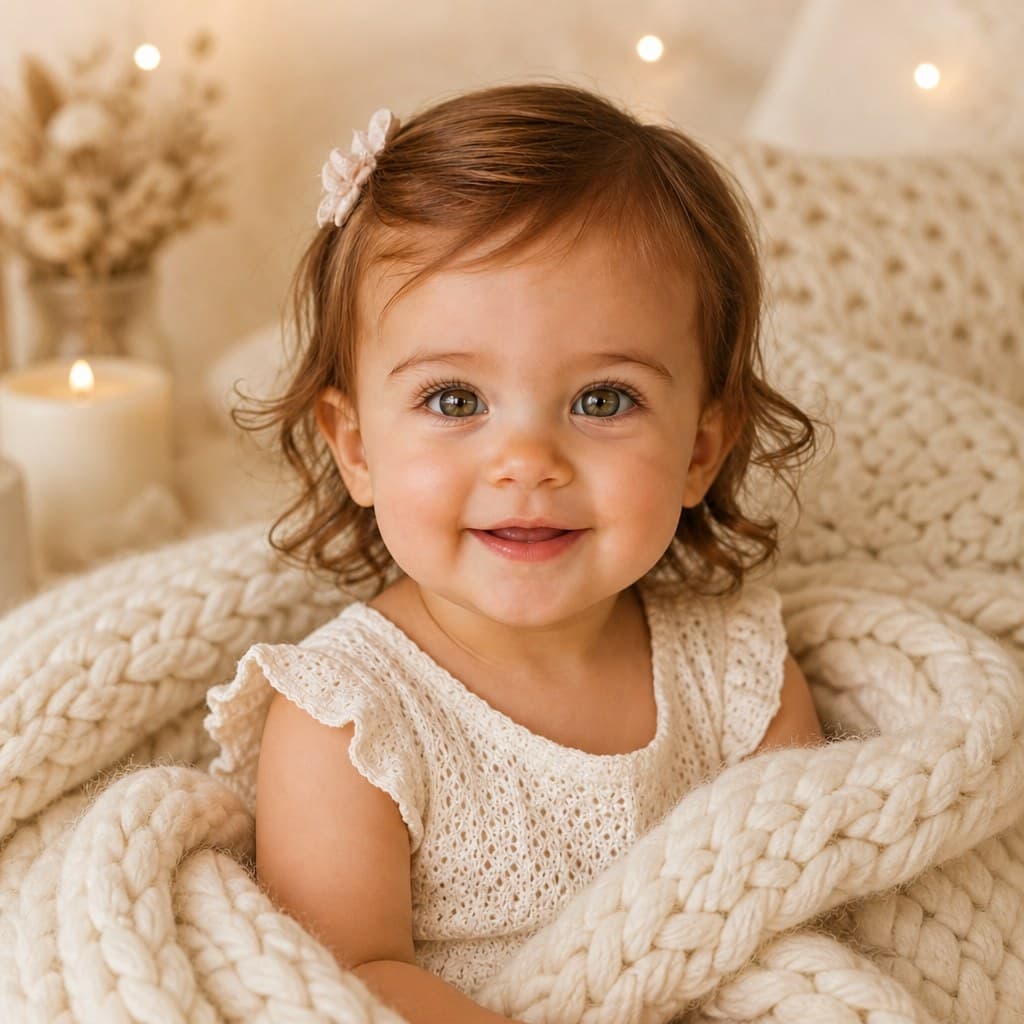 Cozy Knit Baby Photos sample — AI-generated