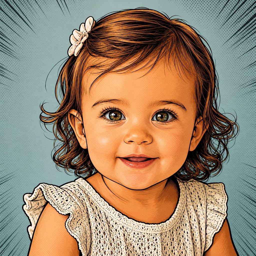 Comic Book Baby Generator sample — AI-generated