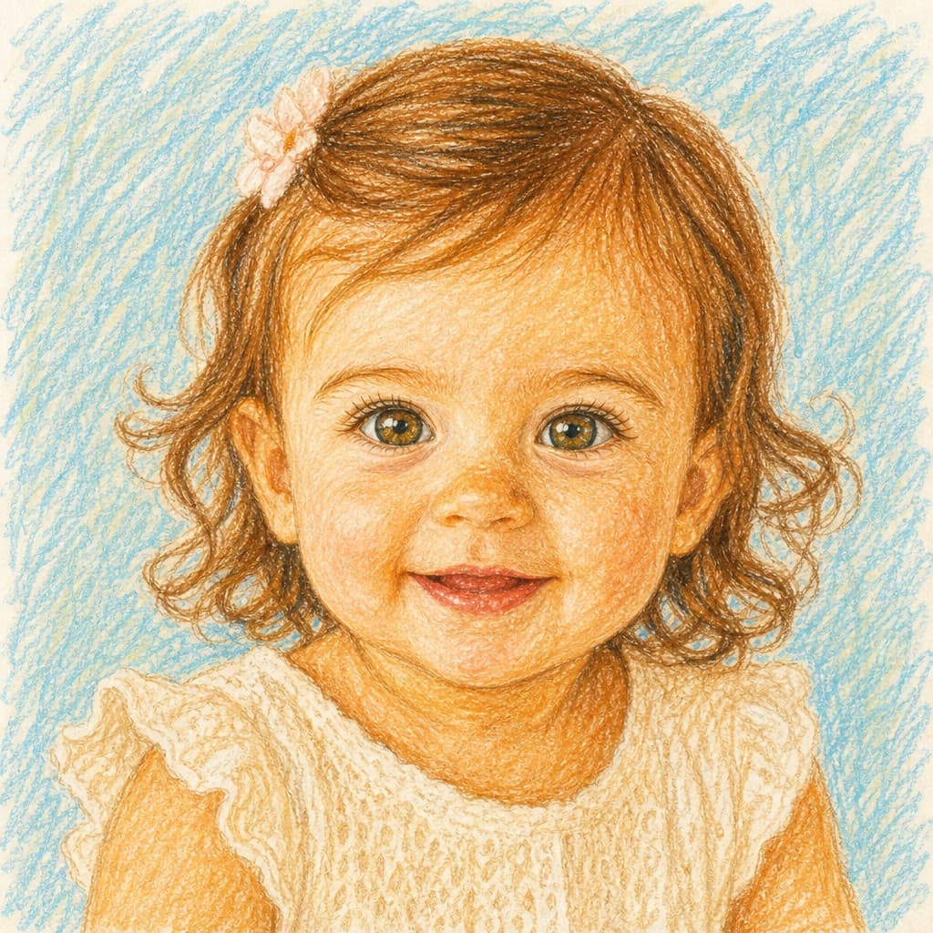 Crayon Baby Drawing Generator sample — AI-generated