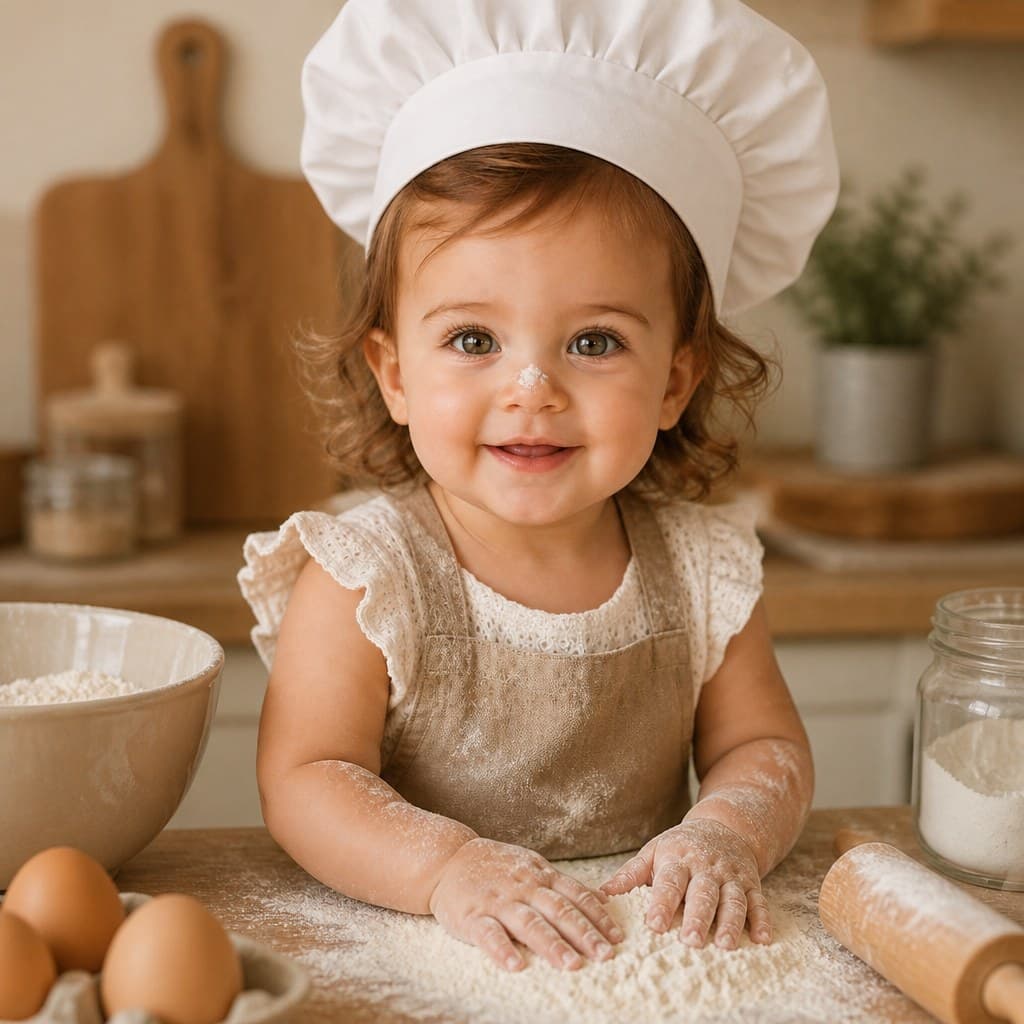 Little Chef Baby Photo sample — AI-generated